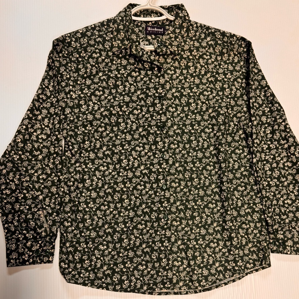 Weekend Edition woman’s button down shirt